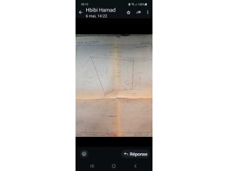 Terrain 1085m2 zone immeuble