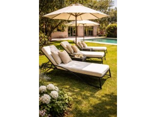 Fauteuil مريح بتصميم عصري للفضاءات الخارجية