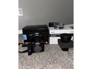 Sony Alpha 7 IV full-frame mirrorless camera and a