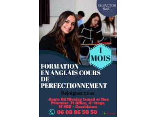 COURS DE PERFECTIONNEMENT EN ANGLAIS