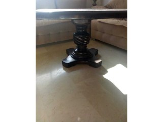 Table en bois massif ronde