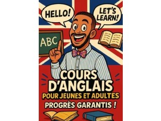 Cours d’anglais a domicile ou a distance