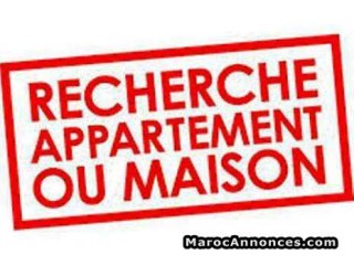 Cherche un appartement de 2 chambres