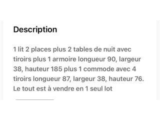 Chambre pour adultes