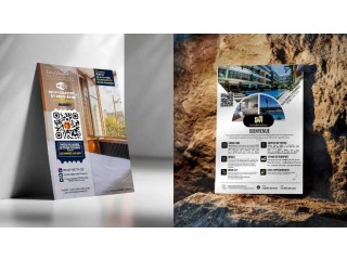Conception des affiches flyers catalogues menus