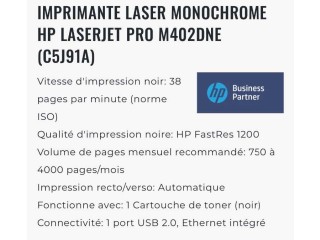 Imprimante hp laserjet pro m402 dne