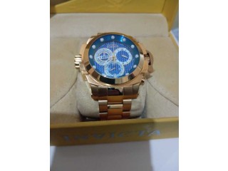 Montre homme invicta dorée jdida