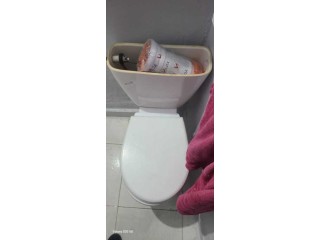 Toilette et lavabo