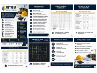 •Service de Métré et Estimation pour vos Projets