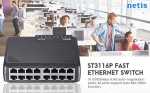 Netis ST3116P  16 Port Switch